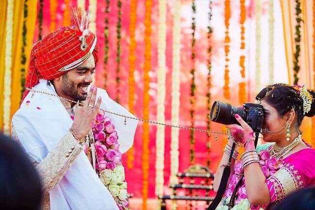 A wedding is all about creating and living by those cherishing moments forever. Collect memories not Dramas. this cute shot taken by-