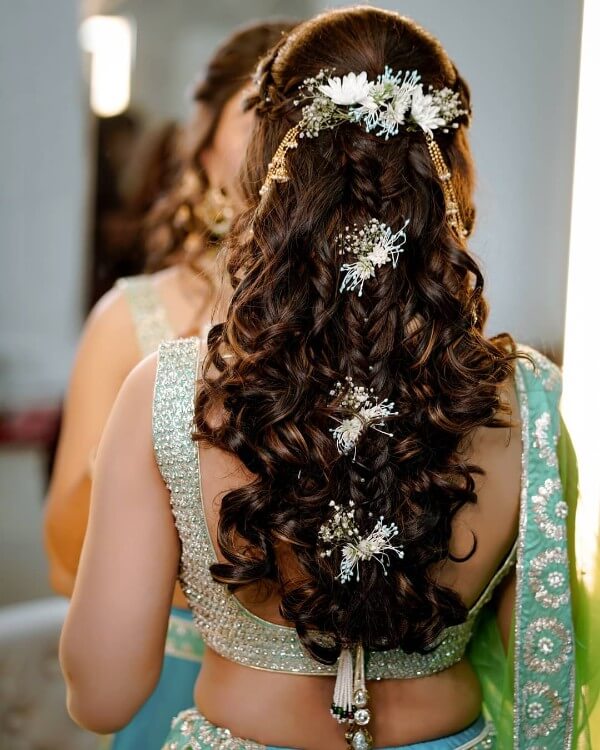 Pretty Bridesmaids Wedding Hairstyles for Long Hair - FashionShala